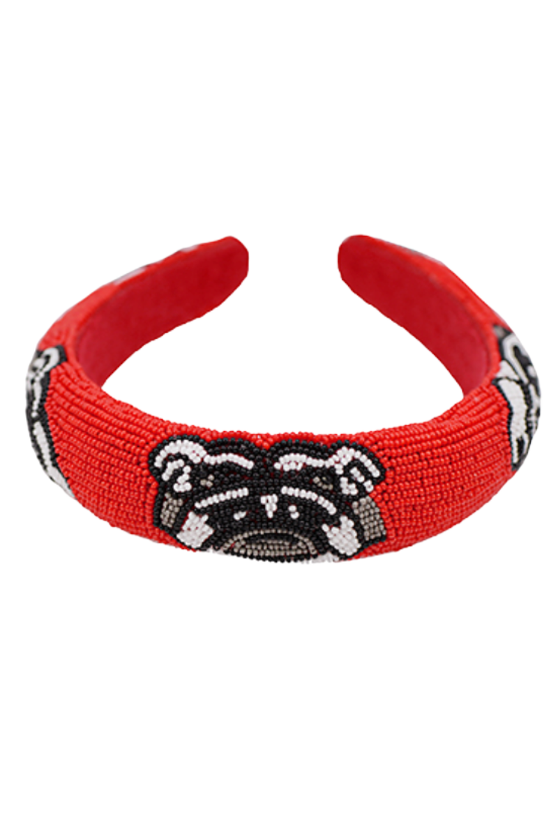 BULLDOG Beaded Headband