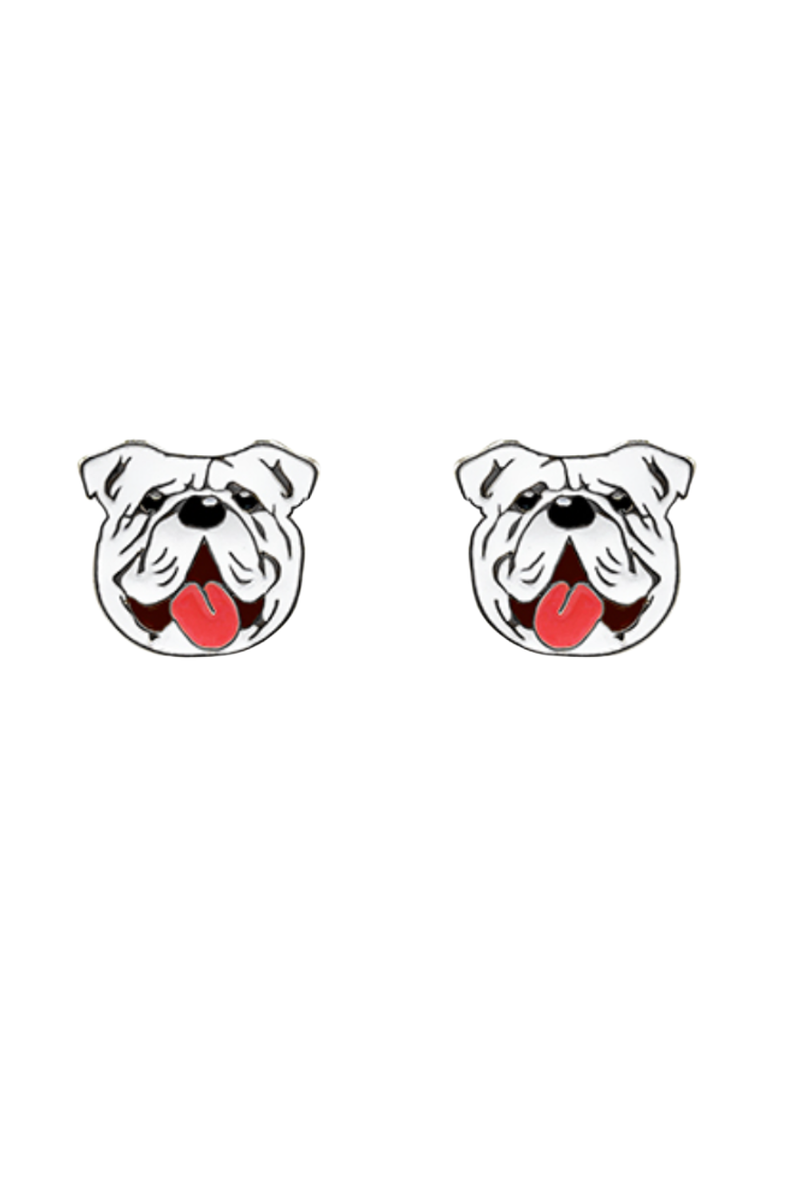 Bulldog Stud Earrings