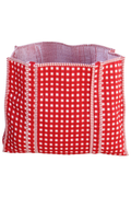 Red & White Quilted Tote Bag