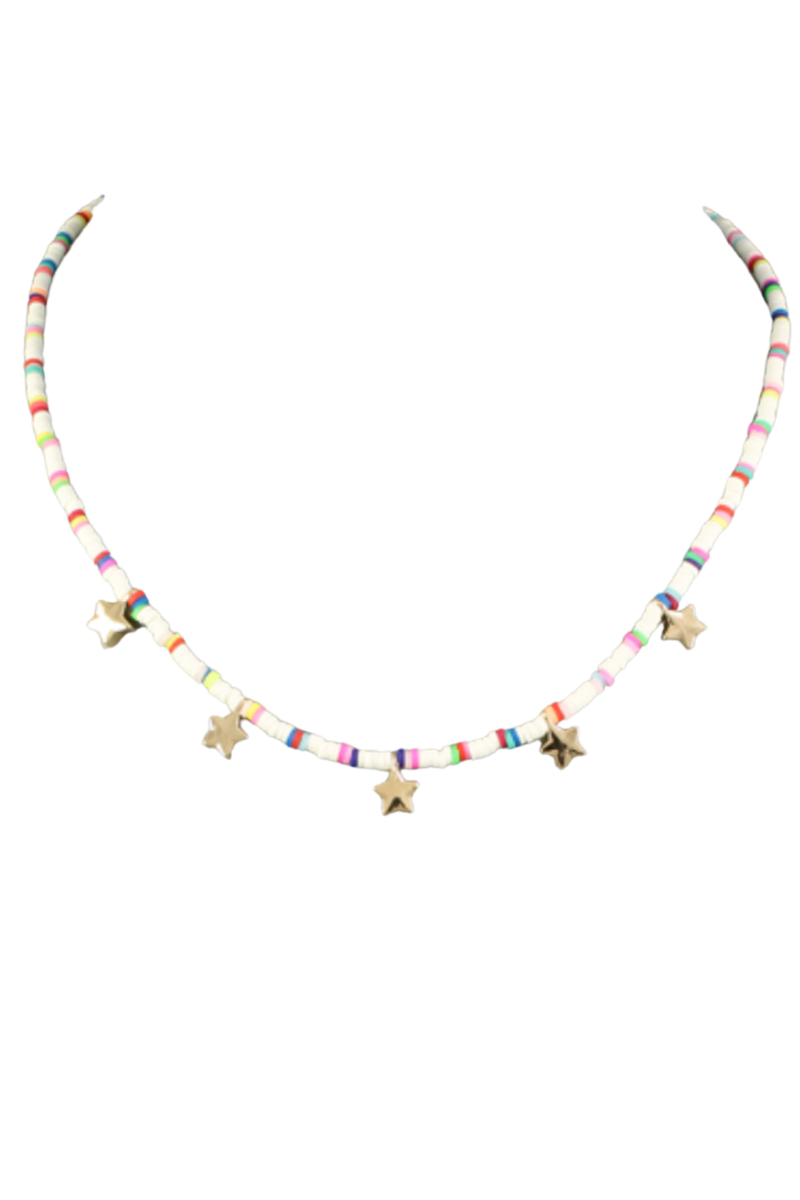 Star Charm Rubber Choker Necklace