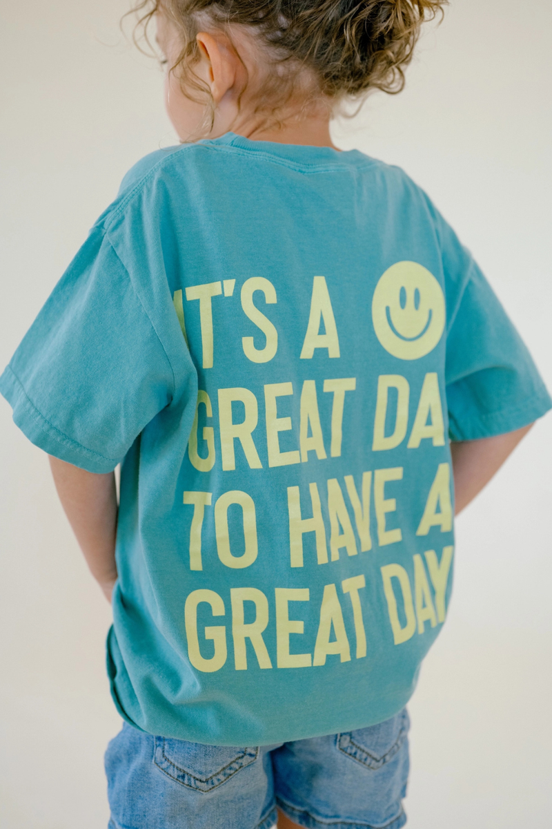 It's A Great Day Youth Tee by Dear Heart