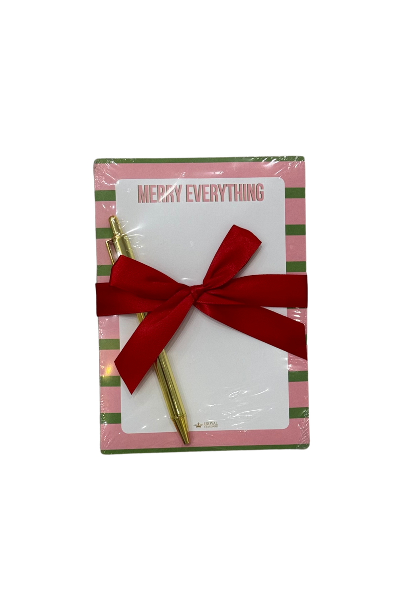 Merry Everything Notepad Gift Set