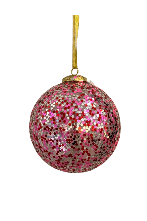 Glisten Ornament Pink/Red/Gold