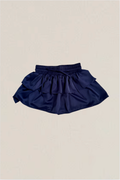 Willow Navy Satin Skort by THEME
