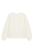 Maya Taupe Fluffy Drop Shoulder Sweater by THEME