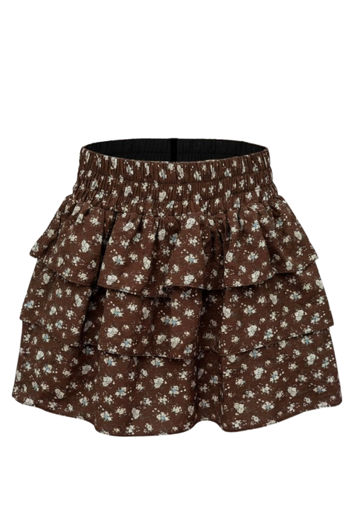 The Abby Skort in Espresso Bouquet by PLEAT