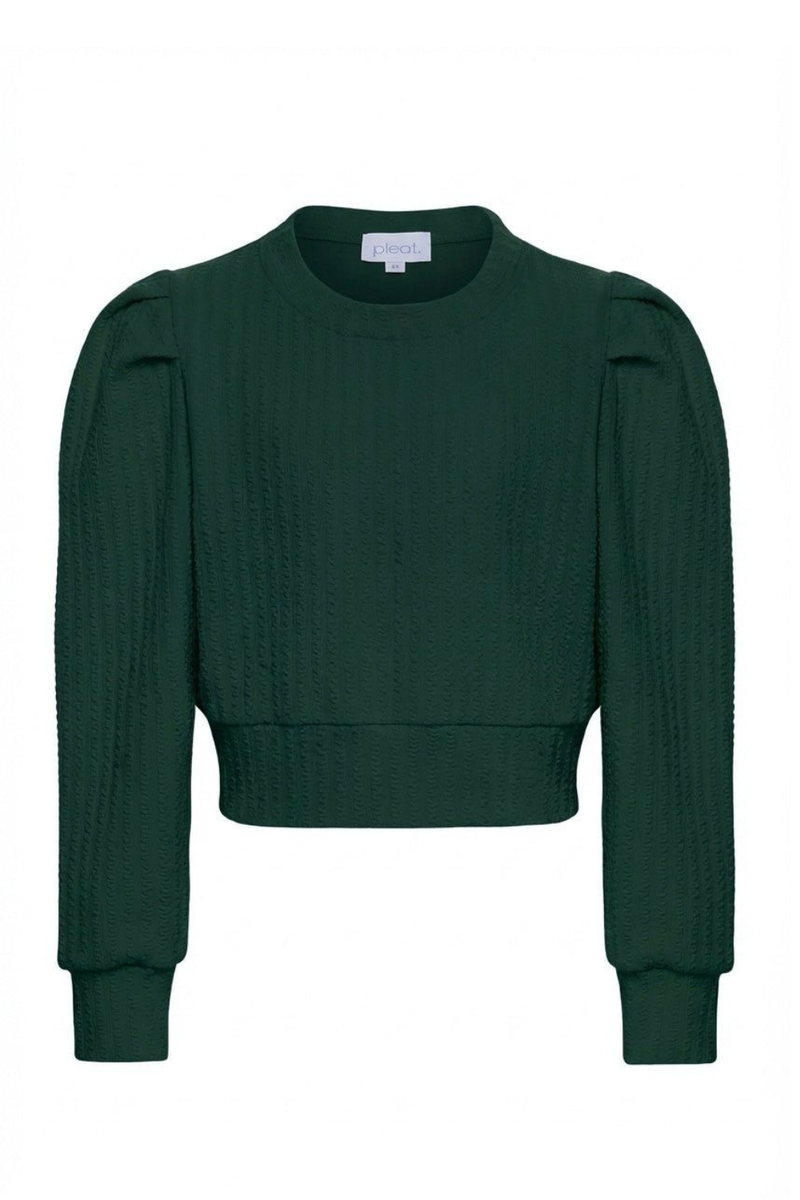 The Jane Sweatshirt in Hunter Green by PLEAT