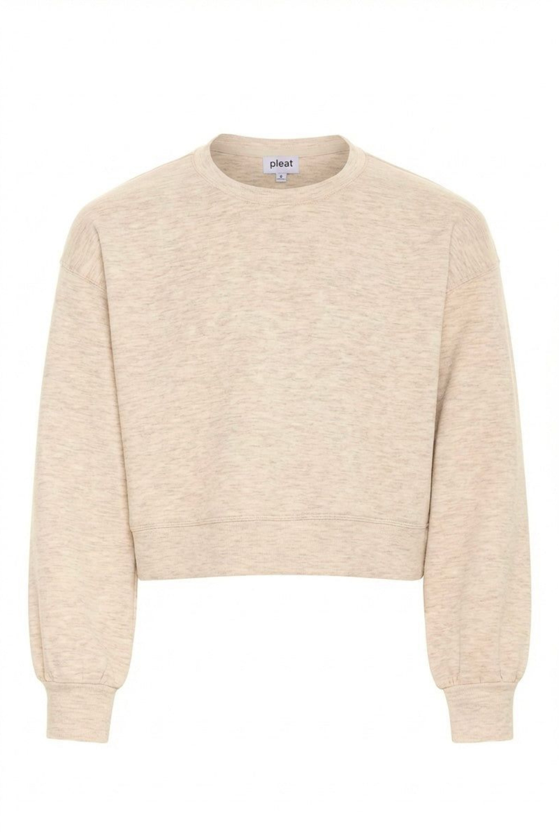 The Darby Sweatshirt in Sugar Cookie by PLEAT