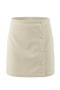 The Reese Skirt in Winter White Corduroy by PLEAT