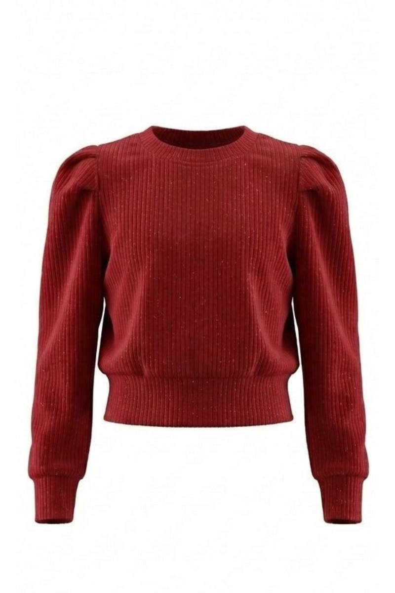 The Peyton Top in Red by PLEAT