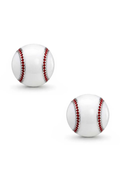 3D Baseball Stud Earrings by Lily Nily