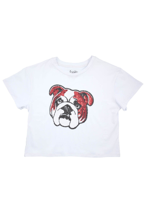 Game Day Sequin Bulldog Top