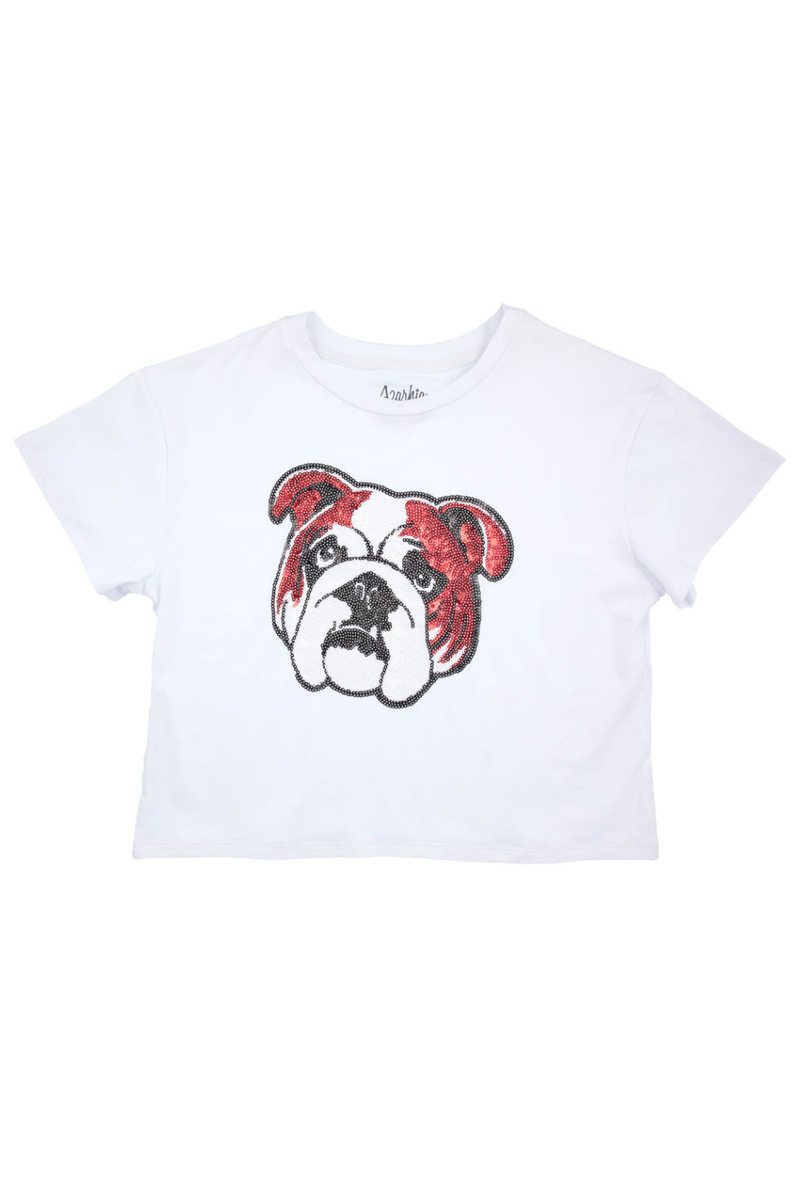Game Day Sequin Bulldog Top