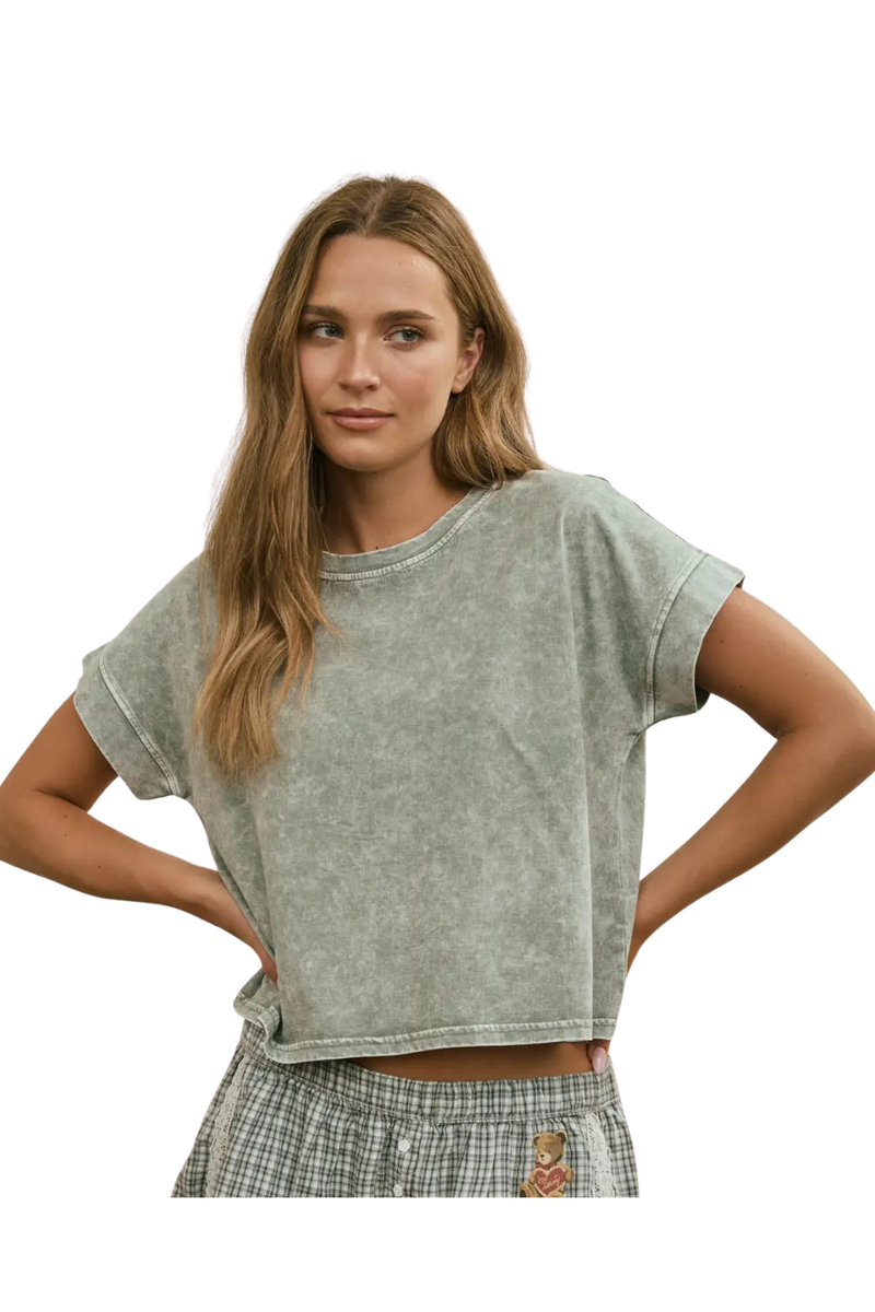 Kiyah Boxy Knit Tee