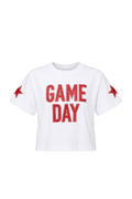 Game Day Shimmer Applique Boxy Tee