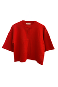 Button Down Sweater with Seam Detail