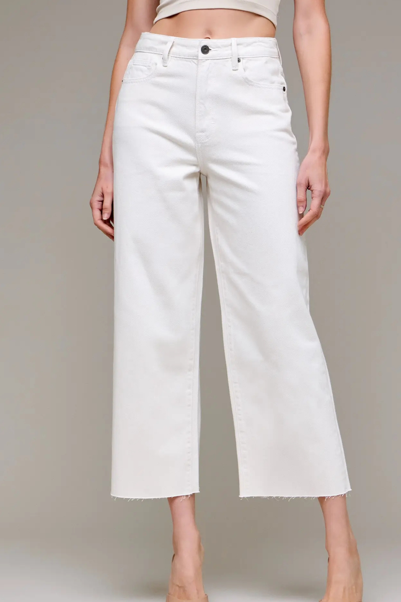 Nori Wide Leg Jean in Sea Salt by Hidden
