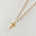 Cabled Cross Pendent Necklace