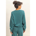 Raw Edge Detail Burnout Sweatshirt