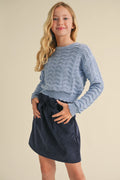Addie Wavy Knit Sweater