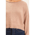 Colette Textured Boat Neck Sweater