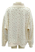 Floral Print Mock Neck