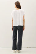 Capped Sleeve Top by Be Cool