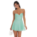 Lucy in the Sky A-Line Dress in Seafoam Green
