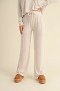 Soft Brushed Hacci Wideleg Pants