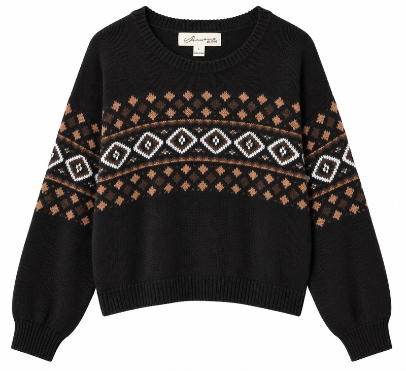 Cozy Fair Isle Sweater by Vintage Havana