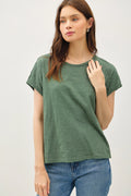 Capped Sleeve Top by Be Cool