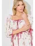 The Abby Flower Mini Dress