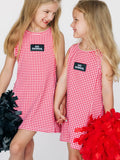 Youth Go Dawgs Gingham Active Dress by Scarlet & Gold