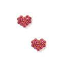 Leo Pink Heart CZ Stud By Linny Co