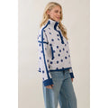 Polka Dot Contrast Pullover