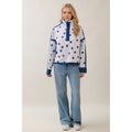 Polka Dot Contrast Pullover