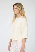 Maria Exposed Seam Drop Shoulder Sweater