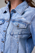 Rebel Fitted Jean Jacket by Hidden