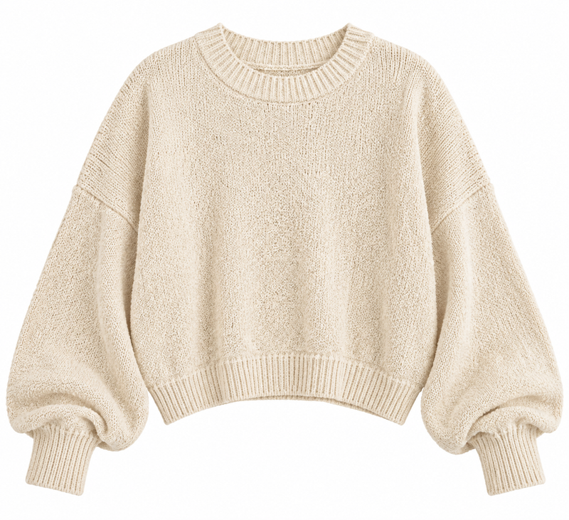 Amber Round Neck Knit Sweater