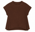 Ribbed Crew Neck Sweater Top