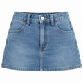 Maggie Classic Denim Skort in Lt. Wash