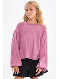 Open Back Thermal Knit Top
