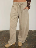 Drawstring Barrel Leg Sweatpants