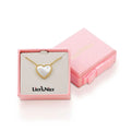 Mother of Pearl Heart Necklace by Lily Nily