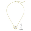 Mother of Pearl Heart Necklace by Lily Nily