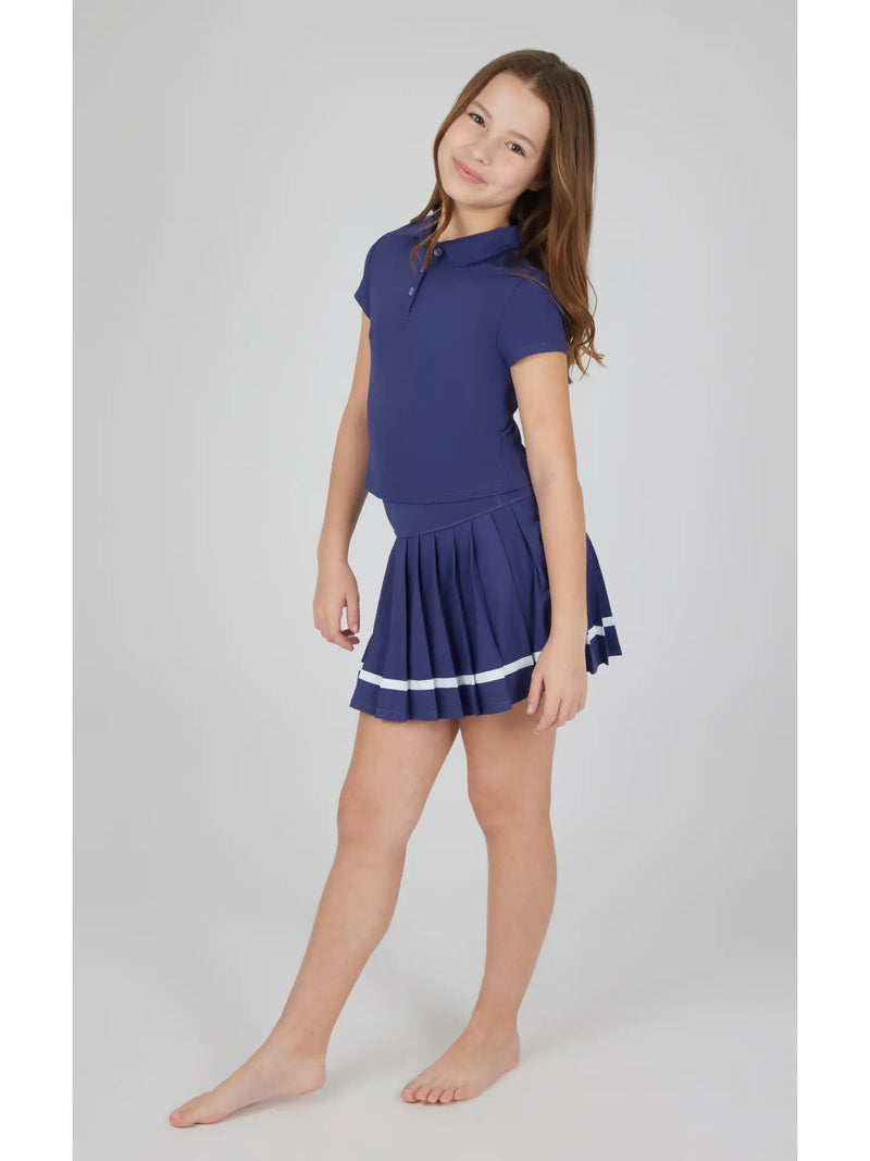 Girls Polo Tennis Skort Set 2 PCS