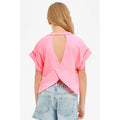 Amy Open Back Reverse Stitched Top