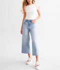 NORI Clean Stretch Cropped Wide leg Jean by Hidden