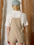 Tie Strap Overall Shorts