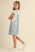 Girls Denim Overall Dress